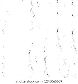 Grunge overlay layer. Abstract black and white vector background. Monochrome vintage surface with dirty pattern in cracks, spots, dots. Old painted wall in dark horror style design