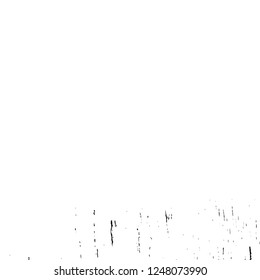 Grunge overlay layer. Abstract black and white vector background. Monochrome vintage surface with dirty pattern in cracks, spots, dots. Old painted wall in dark horror style design