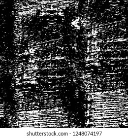 Grunge overlay layer. Abstract black and white vector background. Monochrome vintage surface with dirty pattern in cracks, spots, dots. Old painted wall in dark horror style design