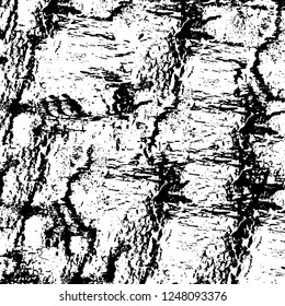 Grunge overlay layer. Abstract black and white vector background. Monochrome vintage surface with dirty pattern in cracks, spots, dots. Old painted wall in dark horror style design