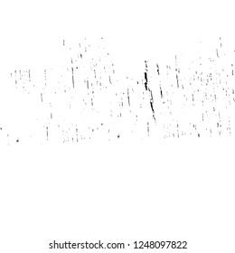Grunge overlay layer. Abstract black and white vector background. Monochrome vintage surface with dirty pattern in cracks, spots, dots. Old painted wall in dark horror style design