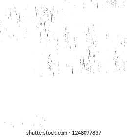 Grunge overlay layer. Abstract black and white vector background. Monochrome vintage surface with dirty pattern in cracks, spots, dots. Old painted wall in dark horror style design