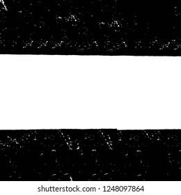 Grunge overlay layer. Abstract black and white vector background. Monochrome vintage surface with dirty pattern in cracks, spots, dots. Old painted wall in dark horror style design