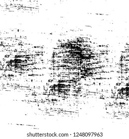 Grunge overlay layer. Abstract black and white vector background. Monochrome vintage surface with dirty pattern in cracks, spots, dots. Old painted wall in dark horror style design