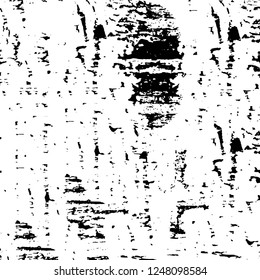 Grunge overlay layer. Abstract black and white vector background. Monochrome vintage surface with dirty pattern in cracks, spots, dots. Old painted wall in dark horror style design