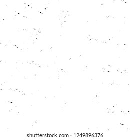 Grunge overlay layer. Abstract black and white vector background. Monochrome vintage surface with dirty pattern in cracks, spots, dots. Old painted wall in dark horror style design