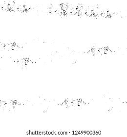 Grunge overlay layer. Abstract black and white vector background. Monochrome vintage surface with dirty pattern in cracks, spots, dots. Old painted wall in dark horror style design