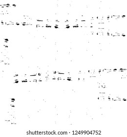 Grunge overlay layer. Abstract black and white vector background. Monochrome vintage surface with dirty pattern in cracks, spots, dots. Old painted wall in dark horror style design