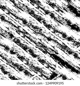 Grunge overlay layer. Abstract black and white vector background. Monochrome vintage surface with dirty pattern in cracks, spots, dots. Old painted wall in dark horror style design
