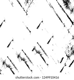 Grunge overlay layer. Abstract black and white vector background. Monochrome vintage surface with dirty pattern in cracks, spots, dots. Old painted wall in dark horror style design