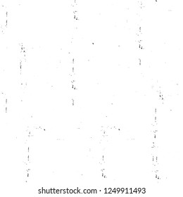 Grunge overlay layer. Abstract black and white vector background. Monochrome vintage surface with dirty pattern in cracks, spots, dots. Old painted wall in dark horror style design