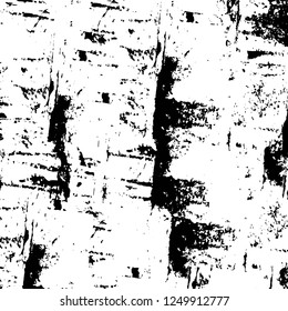 Grunge overlay layer. Abstract black and white vector background. Monochrome vintage surface with dirty pattern in cracks, spots, dots. Old painted wall in dark horror style design