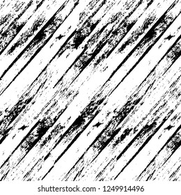 Grunge overlay layer. Abstract black and white vector background. Monochrome vintage surface with dirty pattern in cracks, spots, dots. Old painted wall in dark horror style design