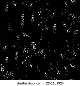 Grunge overlay layer. Abstract black and white vector background. Monochrome vintage surface with dirty pattern in cracks, spots, dots. Old painted wall in dark horror style design