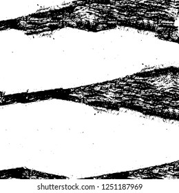 Grunge overlay layer. Abstract black and white vector background. Monochrome vintage surface with dirty pattern in cracks, spots, dots. Old painted wall in dark horror style design