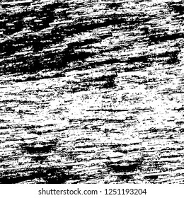Grunge overlay layer. Abstract black and white vector background. Monochrome vintage surface with dirty pattern in cracks, spots, dots. Old painted wall in dark horror style design
