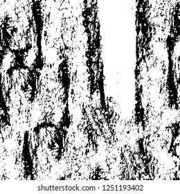 Grunge overlay layer. Abstract black and white vector background. Monochrome vintage surface with dirty pattern in cracks, spots, dots. Old painted wall in dark horror style design