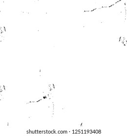 Grunge overlay layer. Abstract black and white vector background. Monochrome vintage surface with dirty pattern in cracks, spots, dots. Old painted wall in dark horror style design