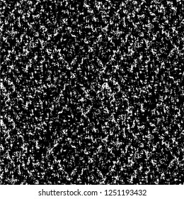 Grunge overlay layer. Abstract black and white vector background. Monochrome vintage surface with dirty pattern in cracks, spots, dots. Old painted wall in dark horror style design