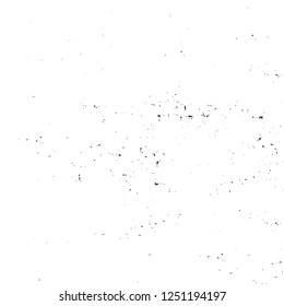 Grunge overlay layer. Abstract black and white vector background. Monochrome vintage surface with dirty pattern in cracks, spots, dots. Old painted wall in dark horror style design