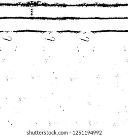 Grunge overlay layer. Abstract black and white vector background. Monochrome vintage surface with dirty pattern in cracks, spots, dots. Old painted wall in dark horror style design