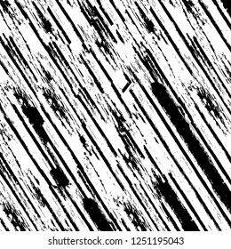 Grunge overlay layer. Abstract black and white vector background. Monochrome vintage surface with dirty pattern in cracks, spots, dots. Old painted wall in dark horror style design