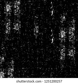 Grunge overlay layer. Abstract black and white vector background. Monochrome vintage surface with dirty pattern in cracks, spots, dots. Old painted wall in dark horror style design
