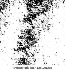 Grunge overlay layer. Abstract black and white vector background. Monochrome vintage surface with dirty pattern in cracks, spots, dots. Old painted wall in dark horror style design