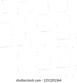 Grunge overlay layer. Abstract black and white vector background. Monochrome vintage surface with dirty pattern in cracks, spots, dots. Old painted wall in dark horror style design