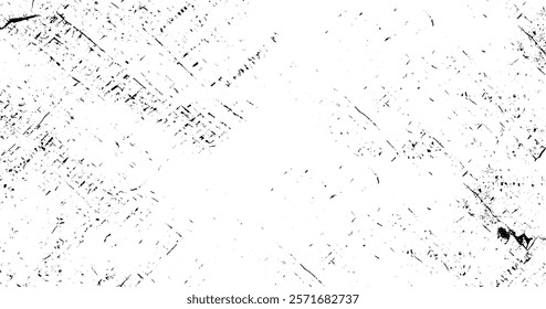 Grunge overlay layer. Abstract black and white vector background.