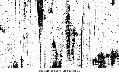 Grunge overlay layer. Abstract black and white vector background. Grunge grain texture effect. Rough black and white texture vector.	