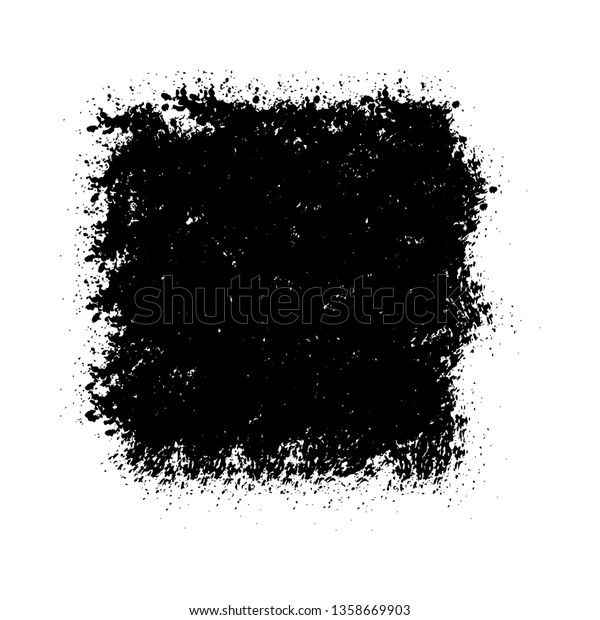 Grunge Overlay Mockup Distressed Bold Black Stock Vector Royalty Free 1358669903