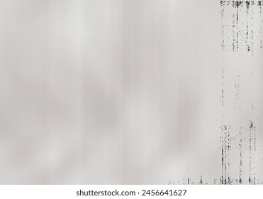 Grunge overlay of photocopy or print paper with ink stripes and noise. Paper with mud texture. Vector black and white bg