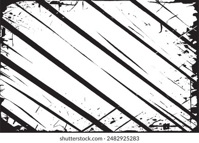 Grunge Overlay Texture: Abstract Black and White Background with Vintage Cracks and Spots - Dark Horror Style Design