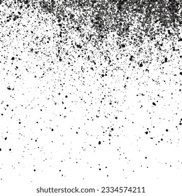 Grunge overlay texture. Monochrome abstract splattered background.