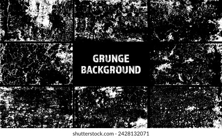 Grunge overlay texture. Old dirty concrete background with cracks and scratches. Distressed grainy surface. Vintage urban backdrop. Scraped and stained design element. Vector illustration