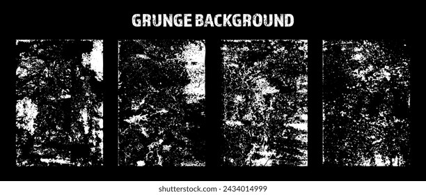 Grunge overlay texture. Old dirty concrete background with cracks and scratches. Distressed grainy surface. Vintage urban backdrop. Scraped and stained design element. Vector illustration