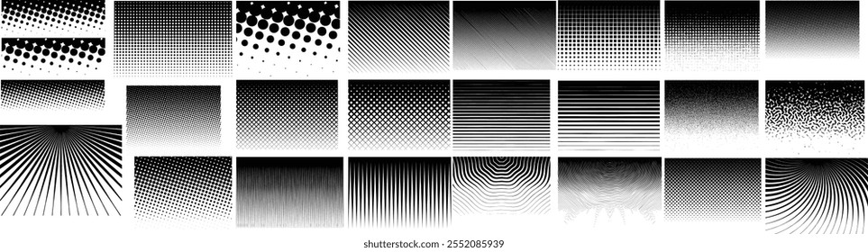 Grunge overlay textures with dust grain isolated on white background.