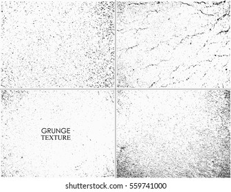 Grunge overlay textures.Vector distress textures.