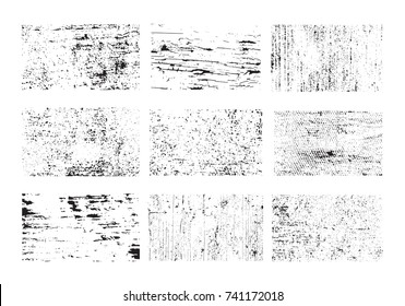 Grunge Overlay Textures.Vector Distress Textures.