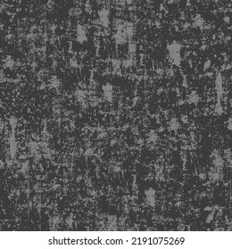 Grunge overlay vector texture. Distress design template. Seamless pattern with shabby effect in gray shades.