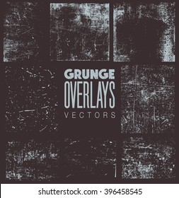 Grunge Overlays vector