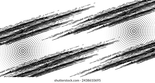 Grunge superpone el vector. Diferentes texturas de pintura con efecto de proyección y salpicaduras de tinta de gota