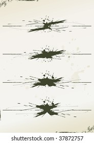 grunge page rules made from splashes