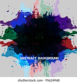 Grunge paint abstract background.Vector eps10