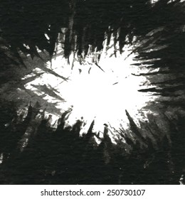 Grunge paint black ink background