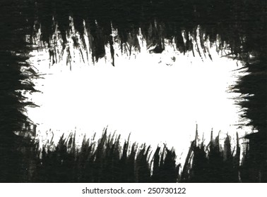 Grunge paint black ink background