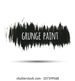 Grunge paint black ink background