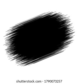 Borde de pintura fondo de fondo de parpadeo de fondo abstracto o tiza crayon fondo sucio diseño de elementos vectoriales, textura de plaqueta gruesa, tinta de pincel de pezón de pezón para el espacio de copia de texto artística negro y blanco