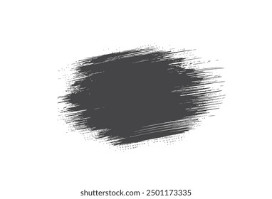 grunge paint brush stroke. black ink texture. isolated vector graphic design element